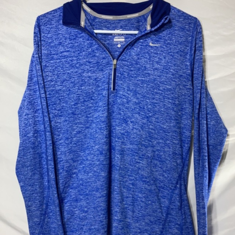 Nike Dri-Fit Pullover Half Zip Blue Womens Medium